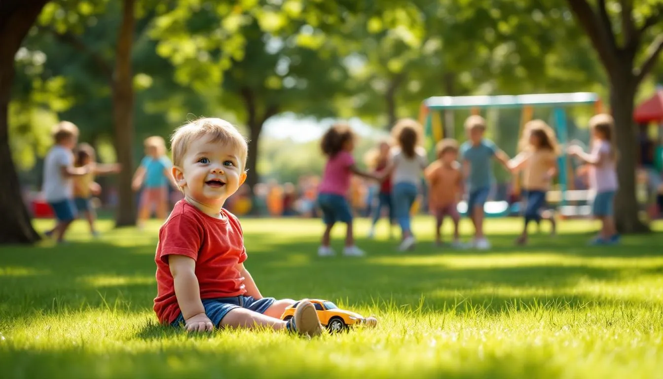 Uma criança está brincando sozinha em um canto, enquanto outras interagem em grupo, refletindo a diversidade de comportamentos que podem ser observados em crianças, incluindo aquelas com diferentes tipos de TDAH. Essa cena destaca a importância da inclusão e compreensão das características e desafios enfrentados por indivíduos com transtornos como o TDAH.