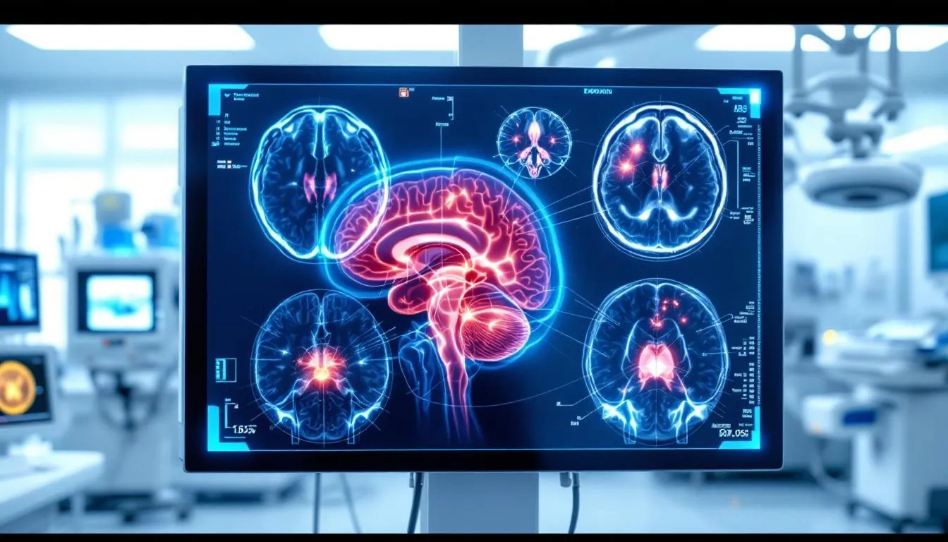 Um cérebro humano está sendo examinado por meio de tecnologia de neuroimagem moderna, destacando áreas relacionadas à atenção e memória de trabalho, fundamentais para compreender o transtorno de déficit de atenção e hiperatividade (TDAH). Essa imagem ilustra a importância da neurociência na análise de condições como TDAH, que afetam o funcionamento executivo e o controle moral.
